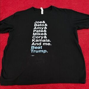 Black Political Statement Men's Large Tee (Fits like a Men’s Medium)like New